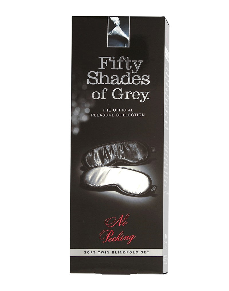 No Peeking - FSoG Soft Blindfold Twin Pack - UABDSM