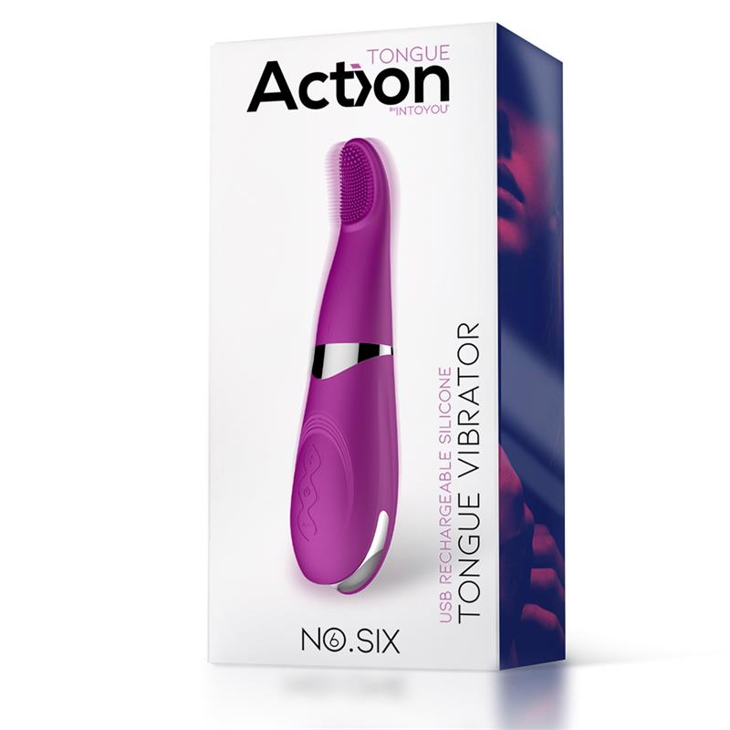 No. Six Clitoris Vibe Tongue G-Spot Stimulator USB Silicone - UABDSM