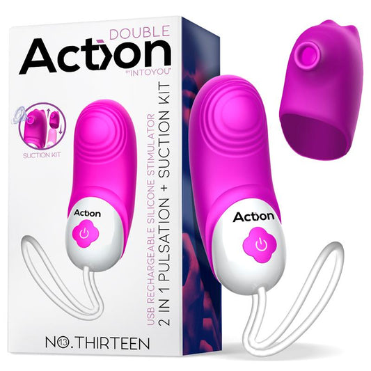 No. Thirteen 2 in 1 Vibe with Pulsation and Stimulation - UABDSM