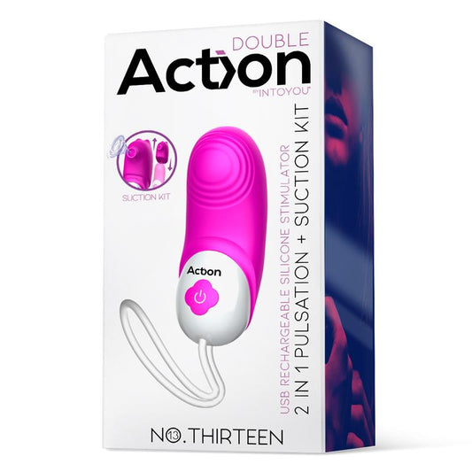 No. Thirteen 2 in 1 Vibe with Pulsation and Stimulation - UABDSM