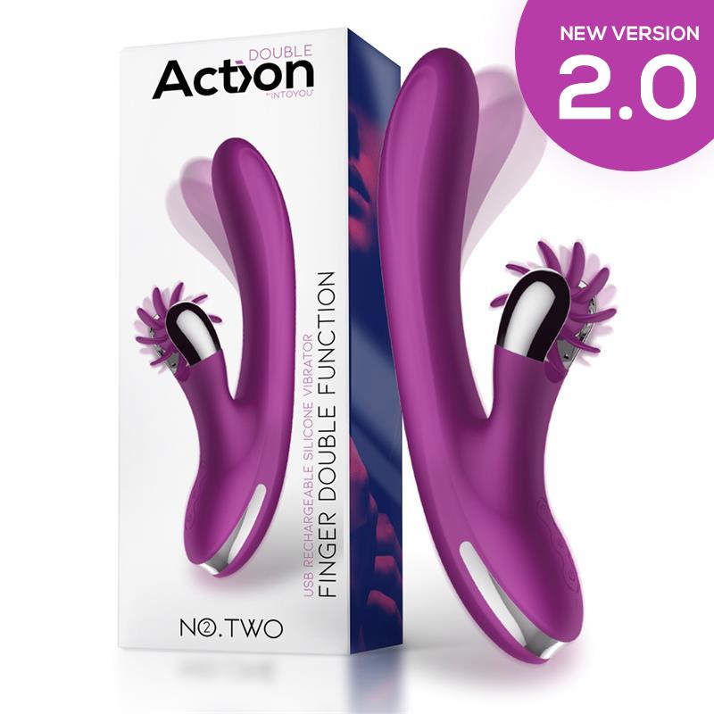 No. Two Finger Vibrator with Rotating Wheel 2.0 Version - UABDSM