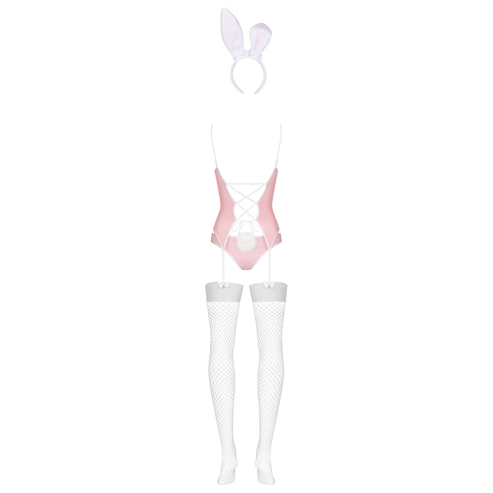 Obsessive - Bunny suit 4 pcs costume S/M - Pink - UABDSM