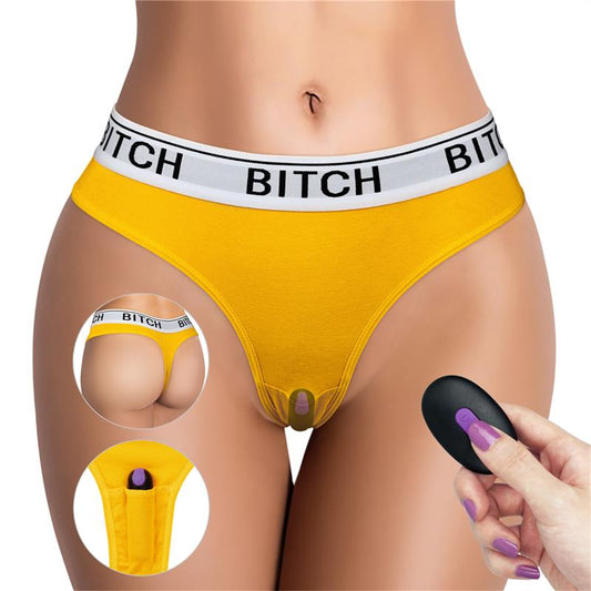 Open Panties with Vibrating Bullet and Remote Control Size L - UABDSM