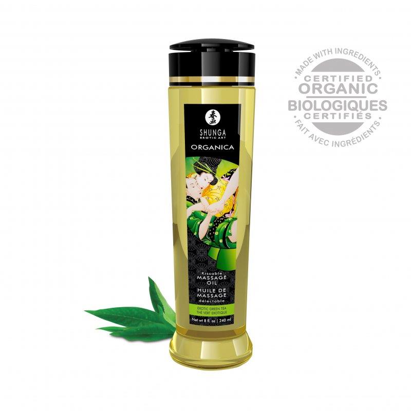 Organic Massage Oil Green Tee 240 ml - UABDSM