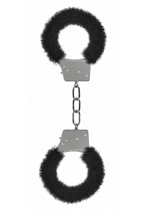 Beginners Handcuffs Furry Black - UABDSM