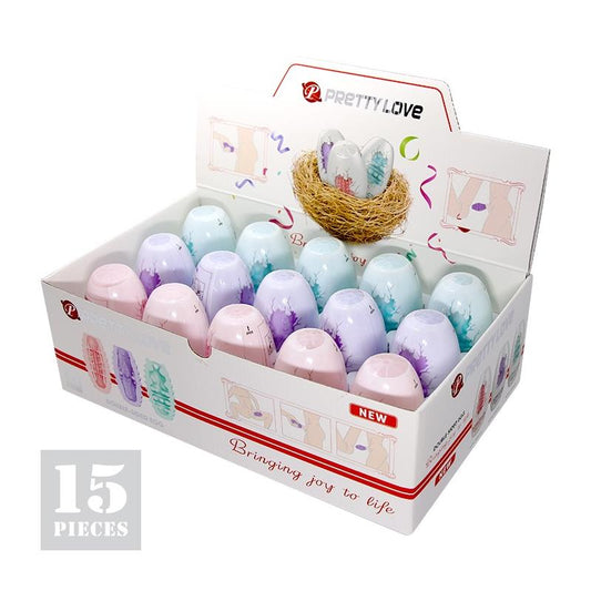 Pack 15 Pieces Double Sided Masturbator Egg - UABDSM