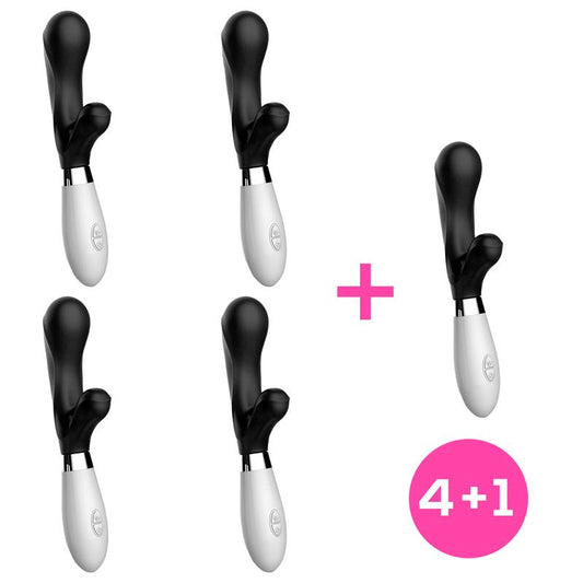 Pack 4+1 Maverdick Silicone Vibe Black - UABDSM