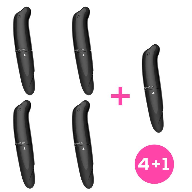 Pack 4+1 Morton Easy Quick Pink Stimulator Black - UABDSM