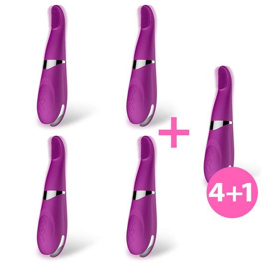Pack 4+1 No. Six Clitoris Vibe Tongue G-Spot Stimulator USB Silicone - UABDSM