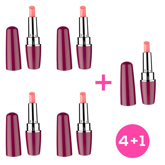 Pack 4+1 Viblips Lipstick Stimulator Purple - UABDSM