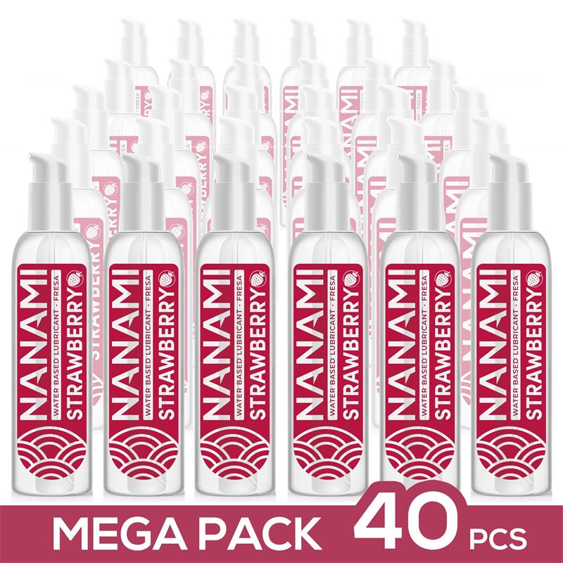 Pack de 40 Water Based Lubricant Strawberry 150 ml - UABDSM