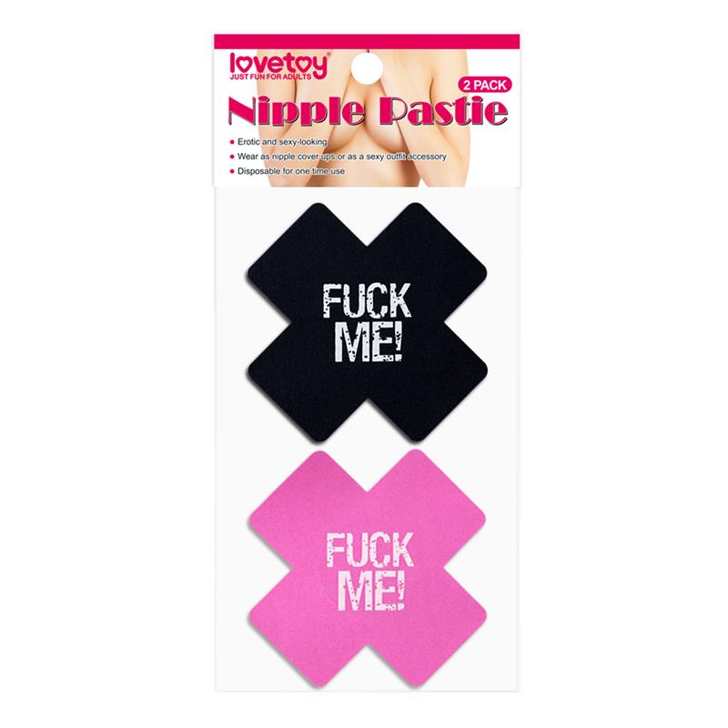 Pack Nipple Covers Cross Black and Pink FUCK ME - UABDSM