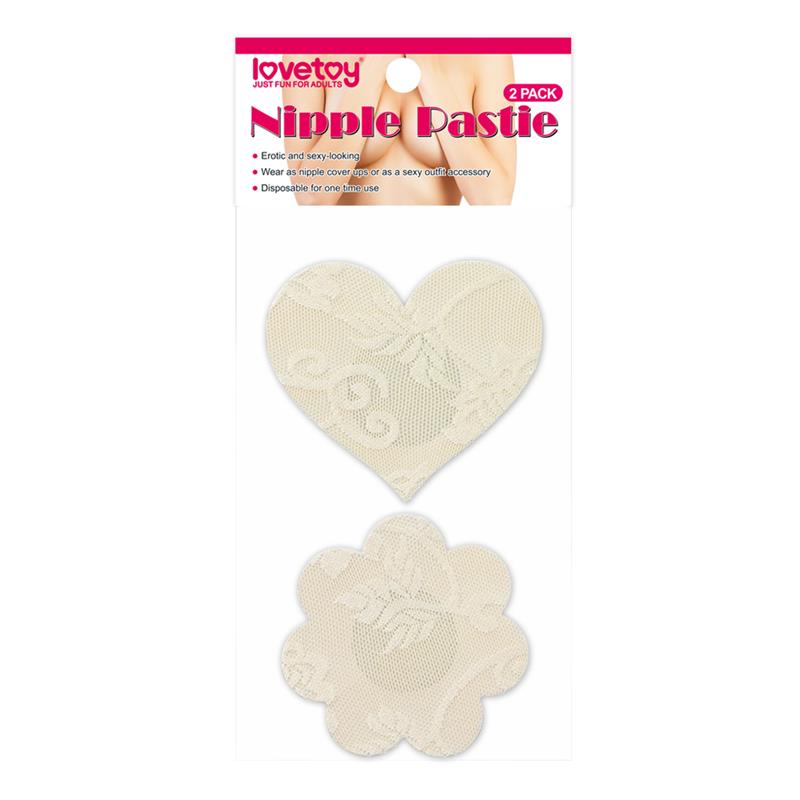 Pack Nipple Covers Flower and Heart Beige - UABDSM