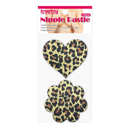 Pack  Nipple Covers Flower and Heart Leopard - UABDSM