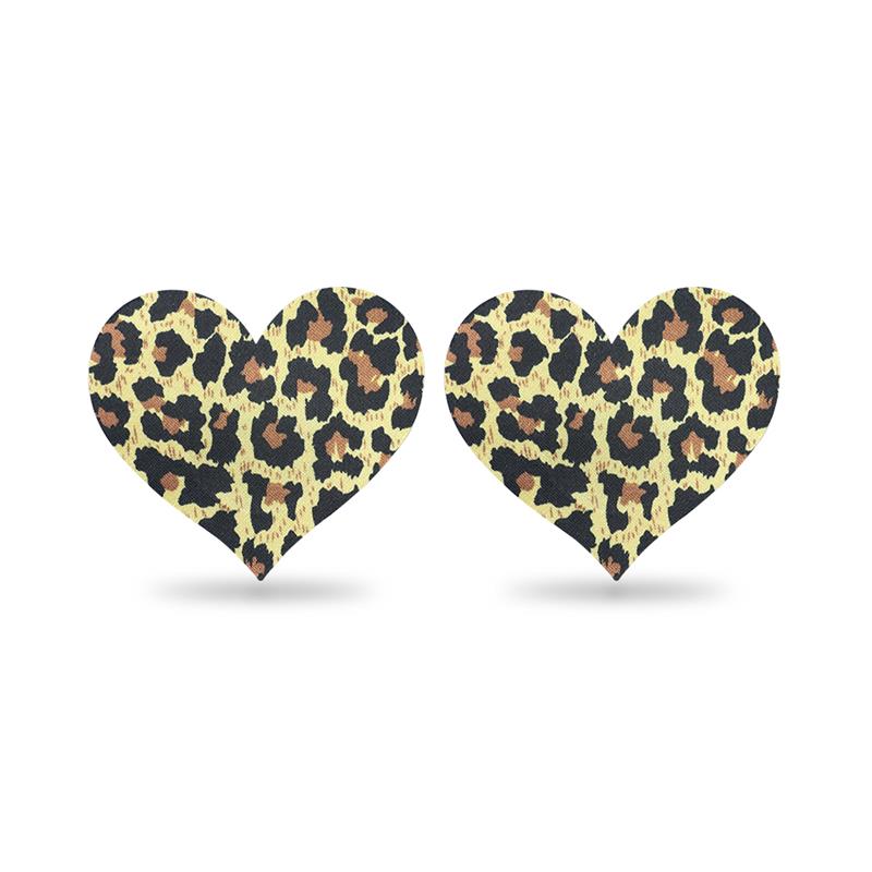 Pack  Nipple Covers Flower and Heart Leopard - UABDSM