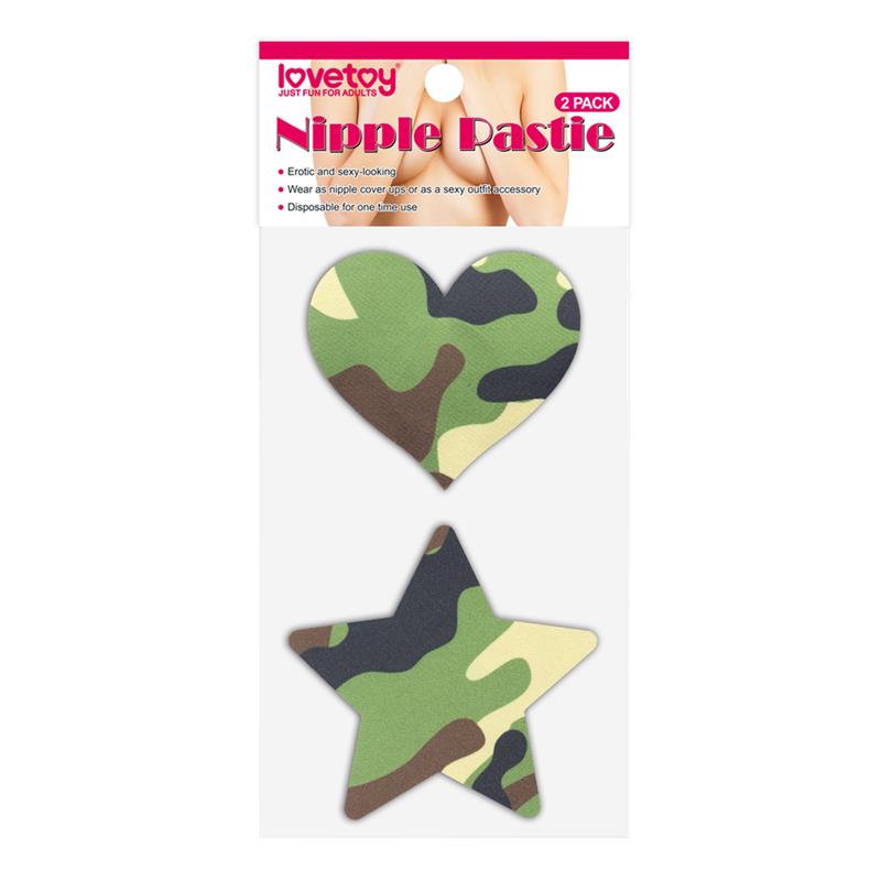 Pack Nipple Covers Star and Heart Camouflage - UABDSM