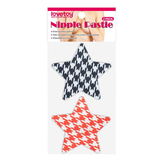Pack Nipple Covers Star Red and Black - UABDSM