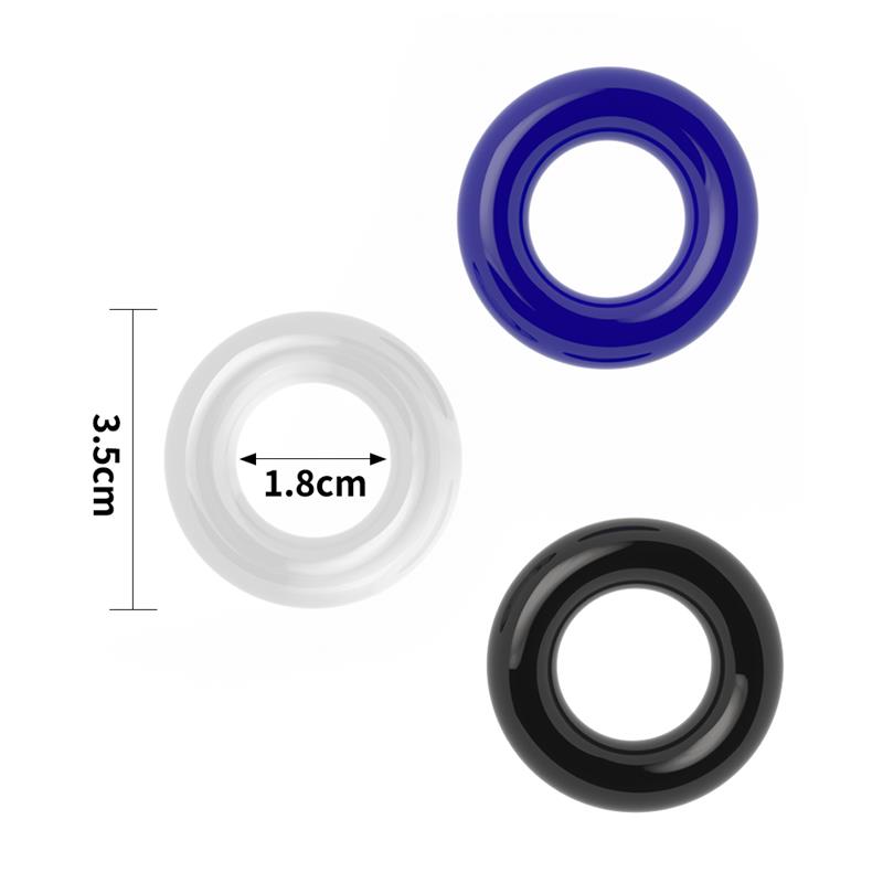 Pack of 3 Penis Ring Power Plus - UABDSM