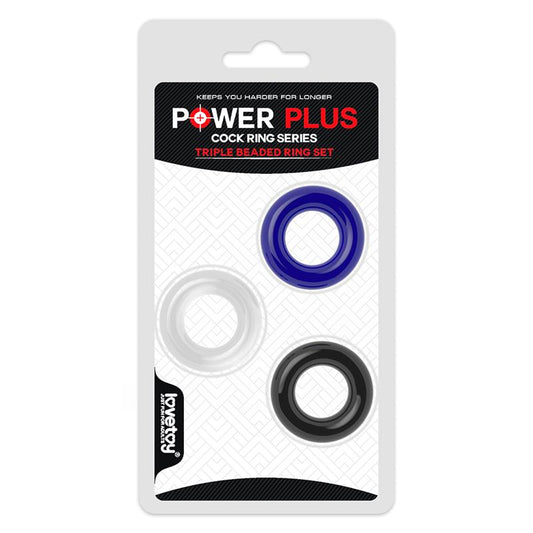 Pack of 3 Penis Ring Power Plus - UABDSM