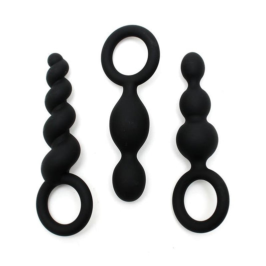 Pack of 3 Plugs Silicone Black - UABDSM