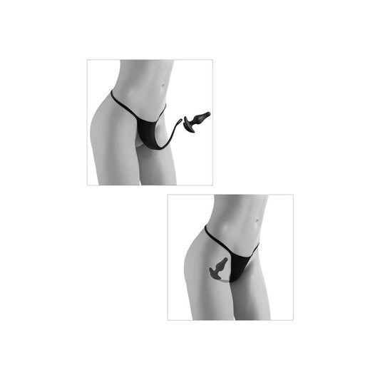 Panties Plug and Vibrating Bullet USB Remote Control One Size S-L - UABDSM