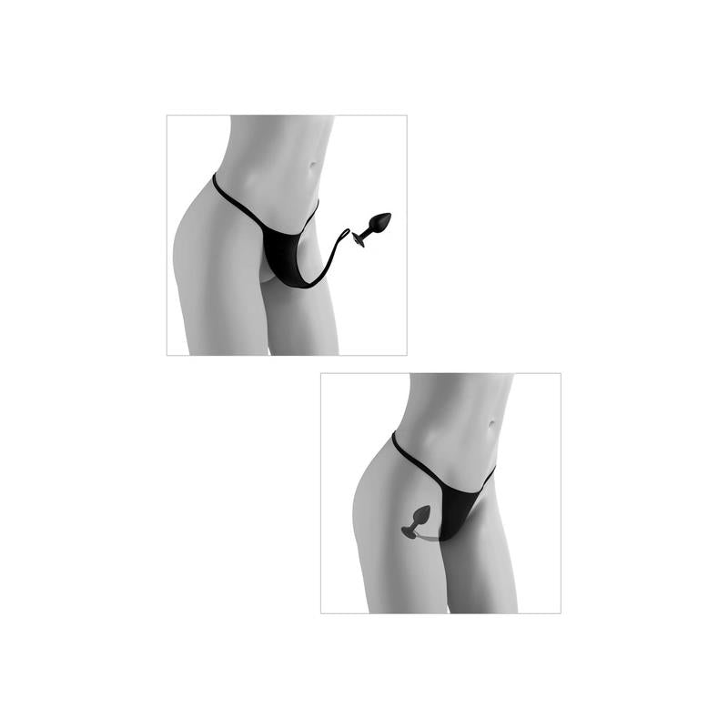 Panty Plug and Vibrating Bullet USB Remote Control One Size S-L - UABDSM