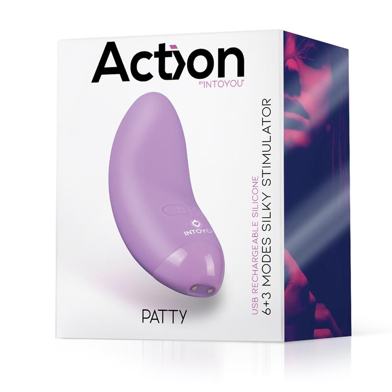 Patty Mini Massager Silicone USB Purple - UABDSM