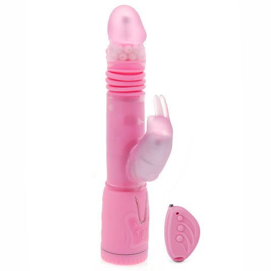 Remote Control Thrusting Rabbit Pearl Vibrator - UABDSM