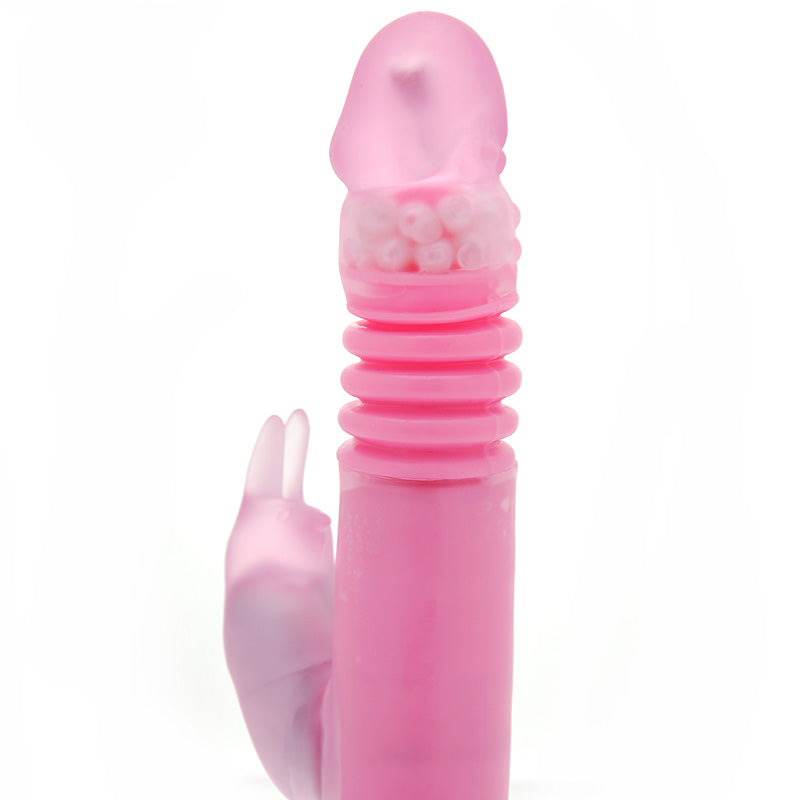 Remote Control Thrusting Rabbit Pearl Vibrator - UABDSM