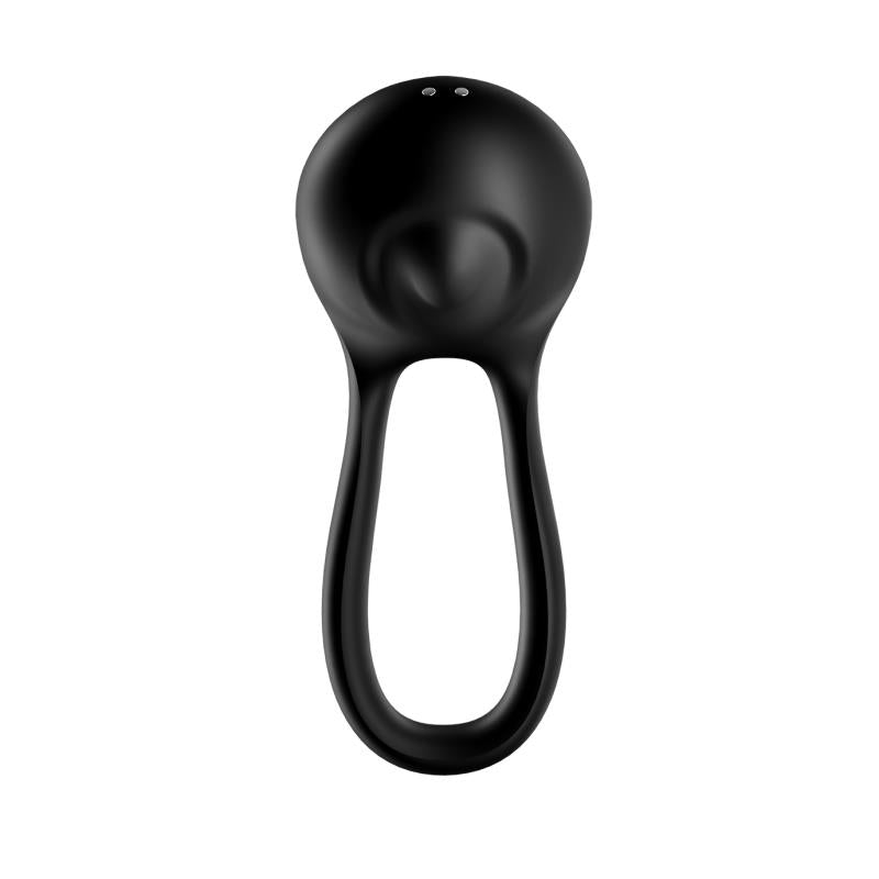 Penis Ring Majestic Duo USB Black - UABDSM