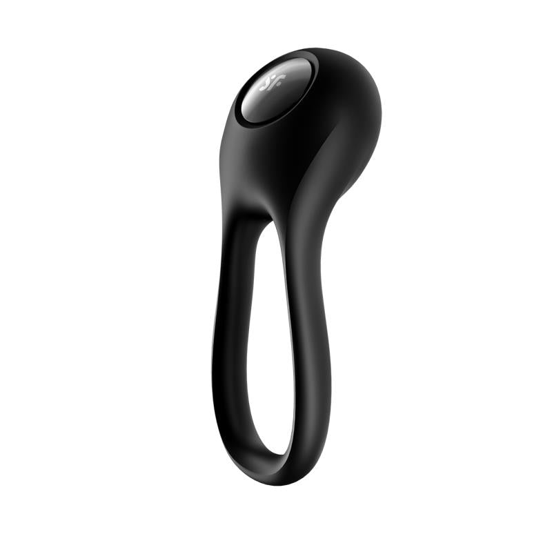 Penis Ring Majestic Duo USB Black - UABDSM