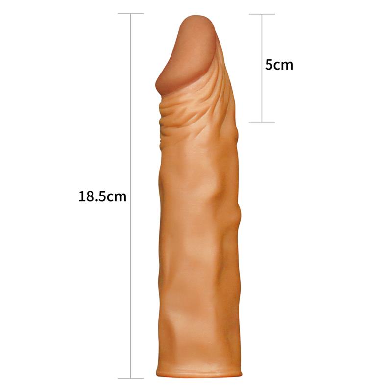 Penis Sleeve Add 2 Pleasure X Tender Brown - UABDSM