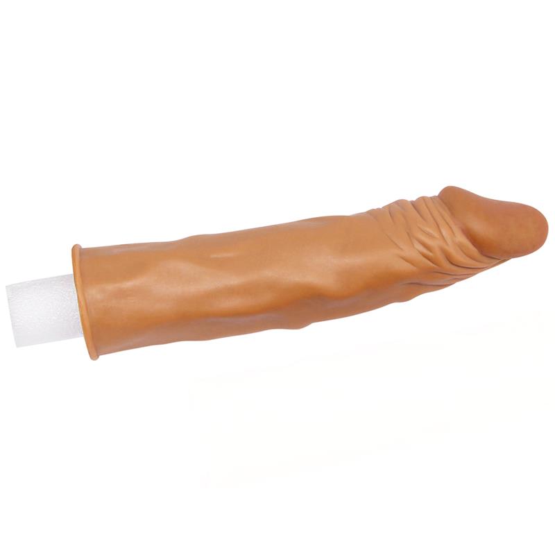 Penis Sleeve Add 2 Pleasure X Tender Brown - UABDSM