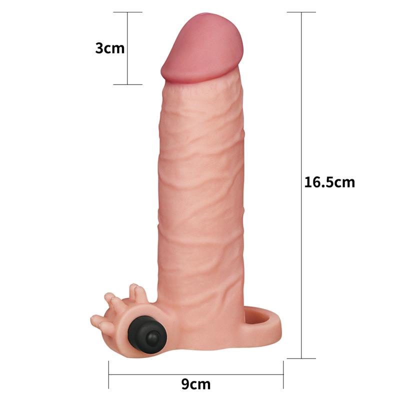Penis Sleeve with Vibration Add 2 Pleasure X Tender Flesh - UABDSM