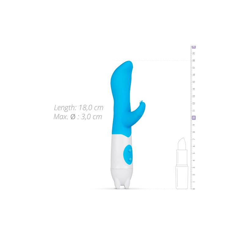 Petite Piper Rabbit Vibrator Blue - UABDSM