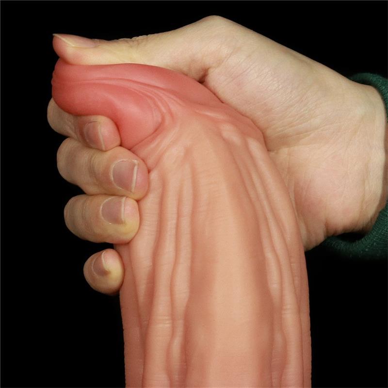 Phallus Extra Large Dildo Dual Density Liquified Silicone 10 - UABDSM