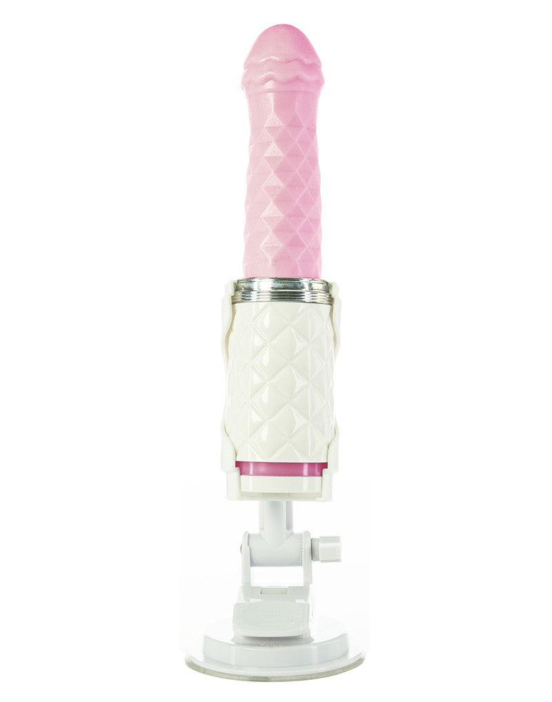 Pillow Talk - Feisty - Thrusting Vibrator - Pink - UABDSM