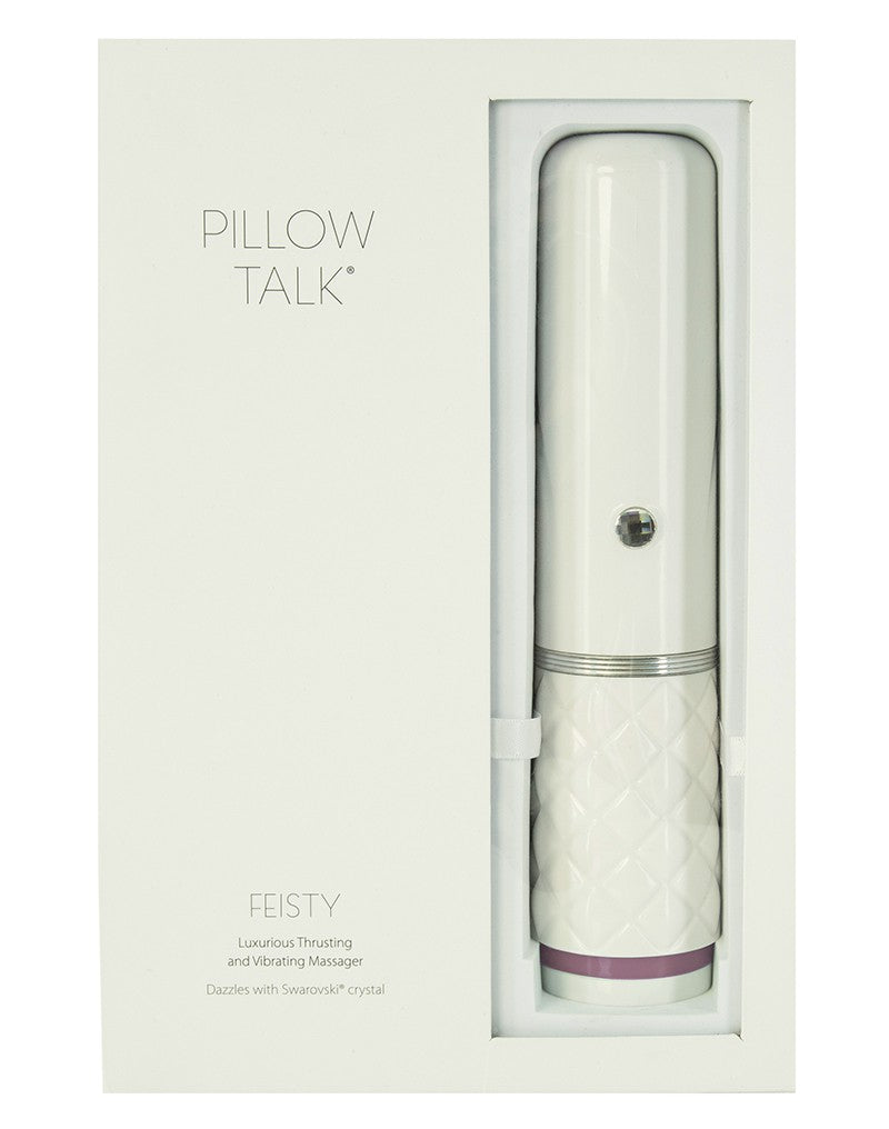 Pillow Talk - Feisty - Thrusting Vibrator - Pink - UABDSM