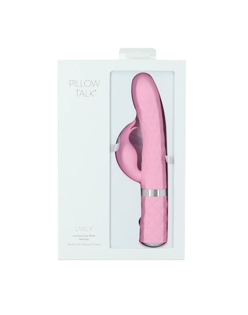 Pillow Talk - Lively - Rabbit Vibrator - Light Pink - UABDSM