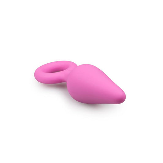 Pink Buttplugs With Pull Ring - Large - UABDSM