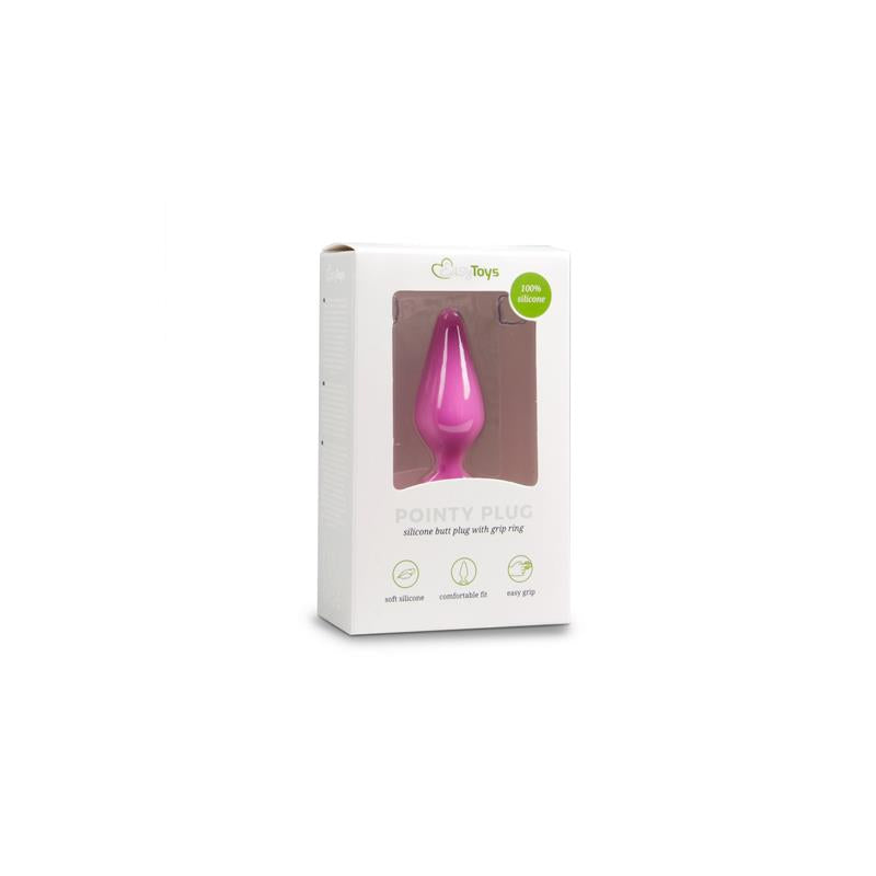 Pink Buttplugs With Pull Ring - Medium - UABDSM