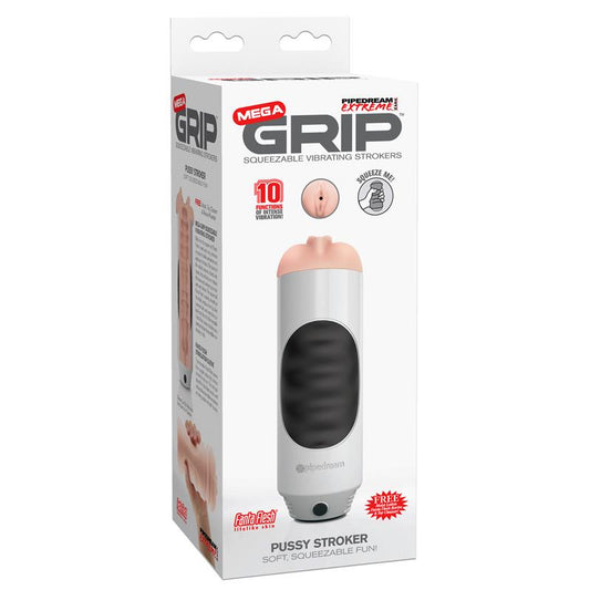 Mega Grip Vibrating Stroke Pussy - UABDSM