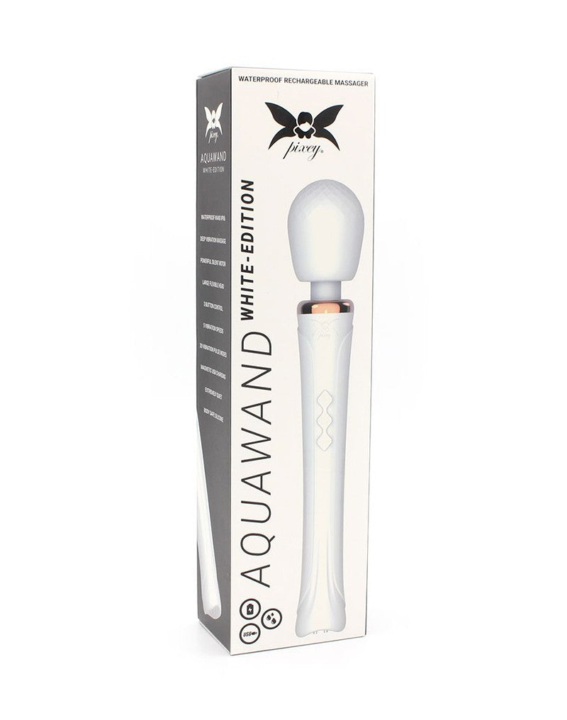 Pixey - Aquawand - Wand Vibrator - White - UABDSM