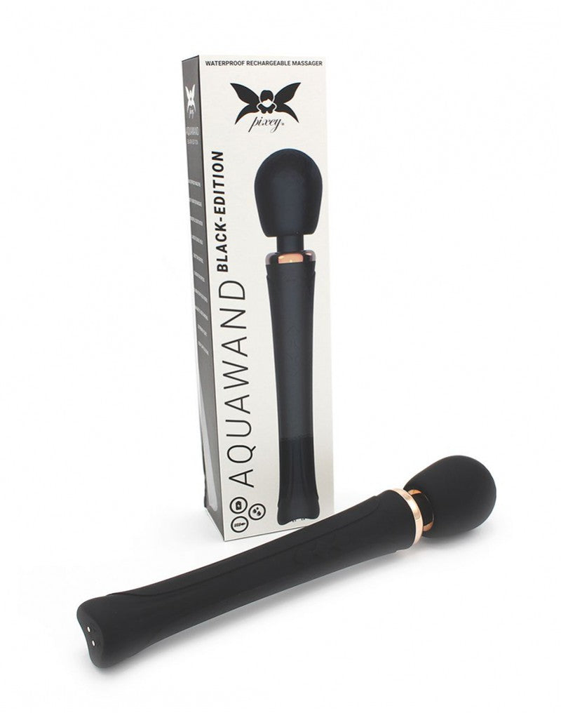 Pixey - Aquawand - Wand Vibrator - Black - UABDSM