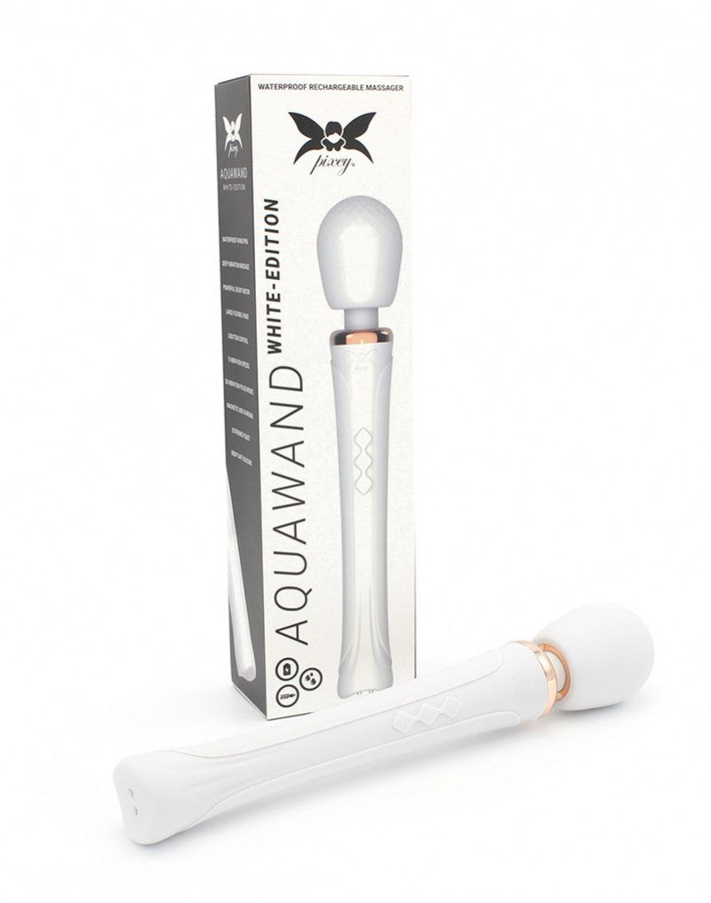 Pixey - Aquawand - Wand Vibrator - White - UABDSM