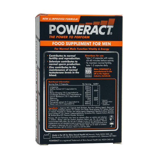 Poweract Pills - 30 Pack - UABDSM