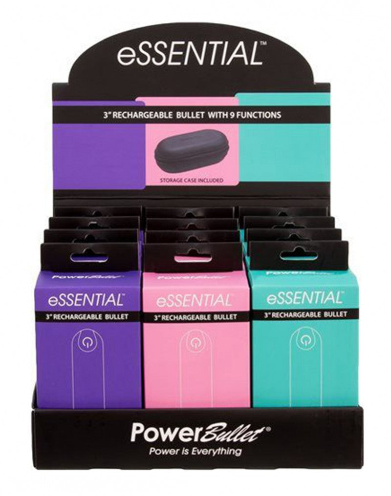 Power Bullet Essential Display 12 Pcs - UABDSM