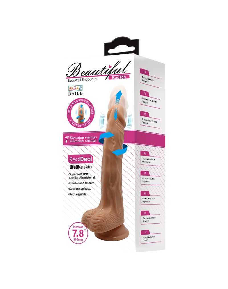 Pretty Love - Bodach - Vibrating Dildo - Brown - UABDSM