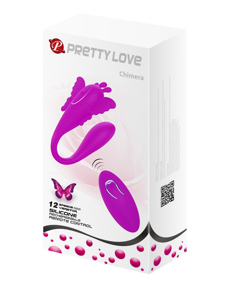 Pretty Love - Chimera - Couple Vibrator With Remote Control - Pink - UABDSM