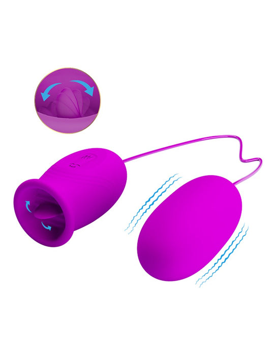 Pretty Love - Daisy 2 In 1 Clit Licker And Vibrating Egg - UABDSM